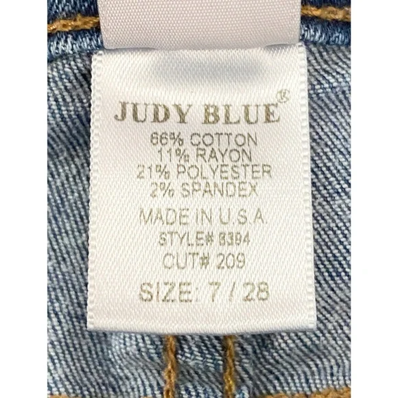 Judy Blue Basic Clean Stretch Denim Skinny Jeans, Dark Wash - Size 28 - Picture 8 of 9